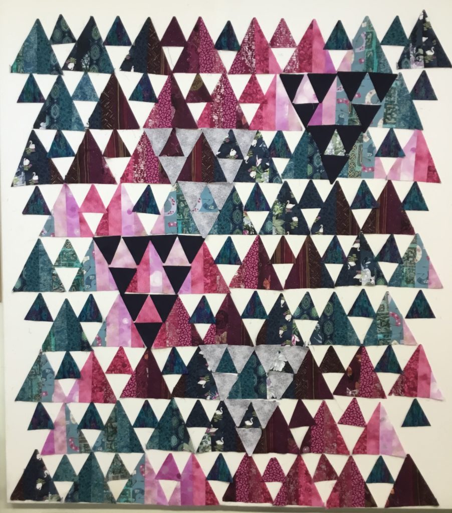 Asian prints on the design wall