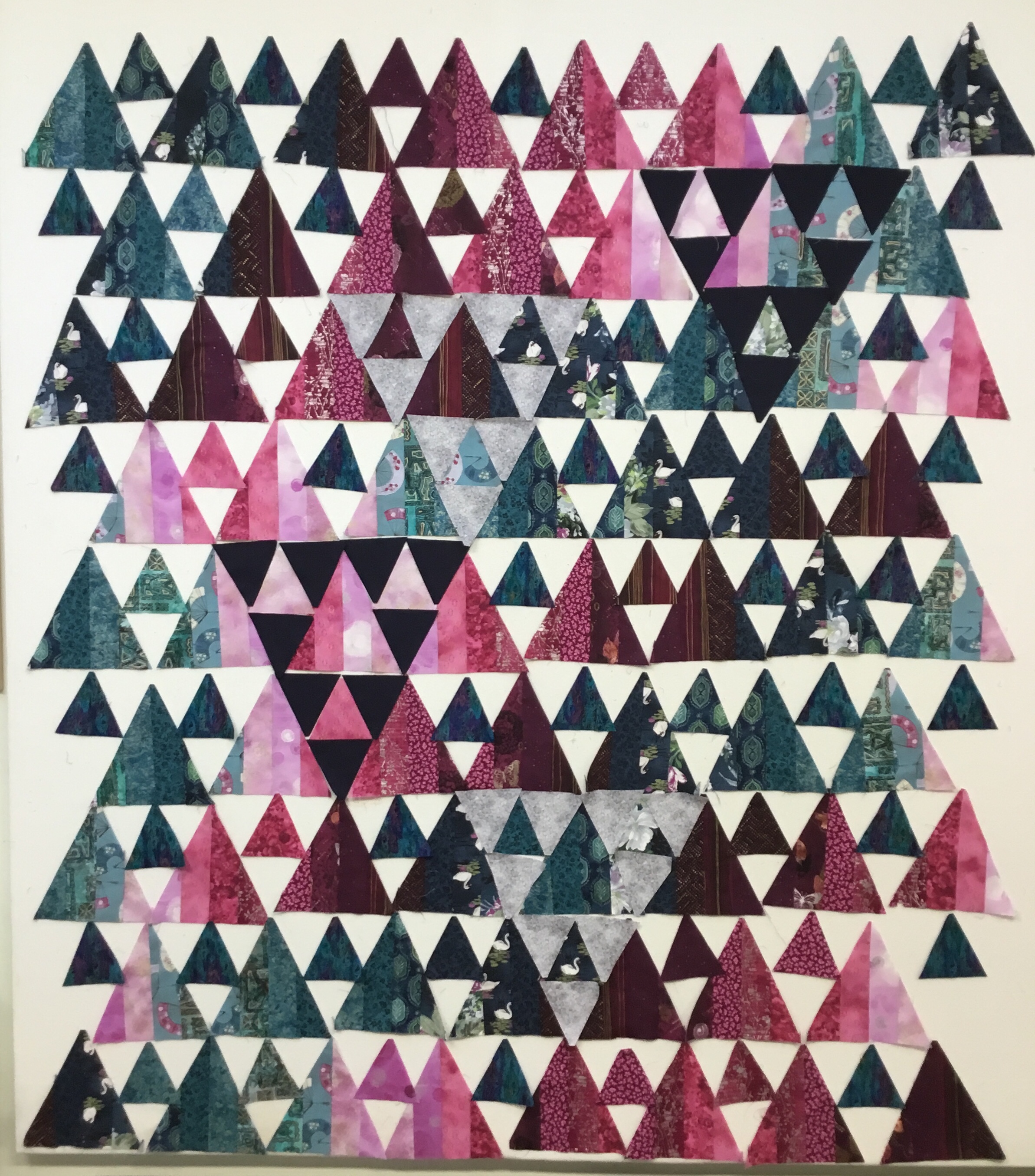 Asian prints on the design wall