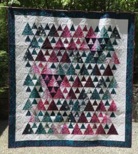 Handmade Quilt - To the Top - 80" x 86" (full/double) - All cotton fabric and fill