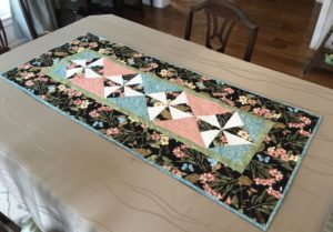 Handmade Table Runner - Garden - 21" x 48" - All cotton fabric and fill